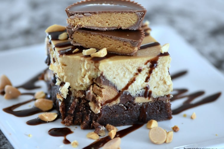 Death By Reese's Cheesecake Brownies