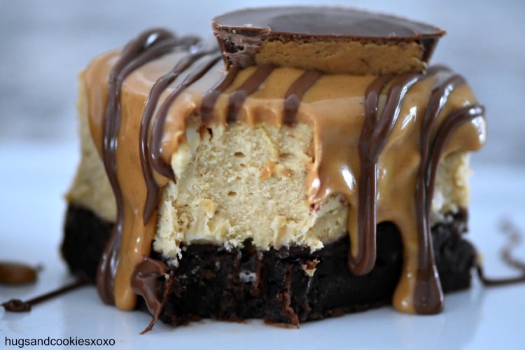 Peanut Butter Cup Cheesecake Brownies