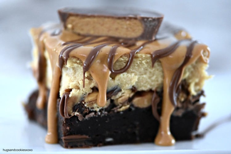 Peanut Butter Cup Cheesecake Brownies