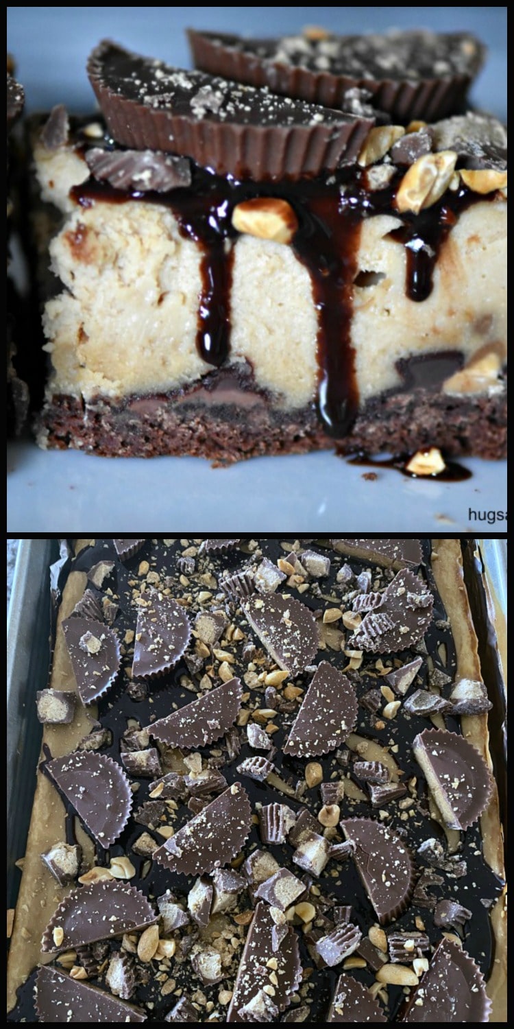 Death By Reese's Cheesecake Brownies