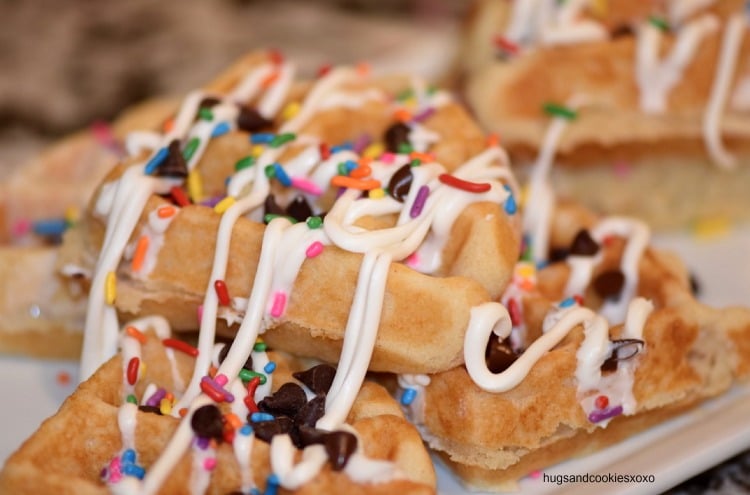 Birthday Cake Waffles