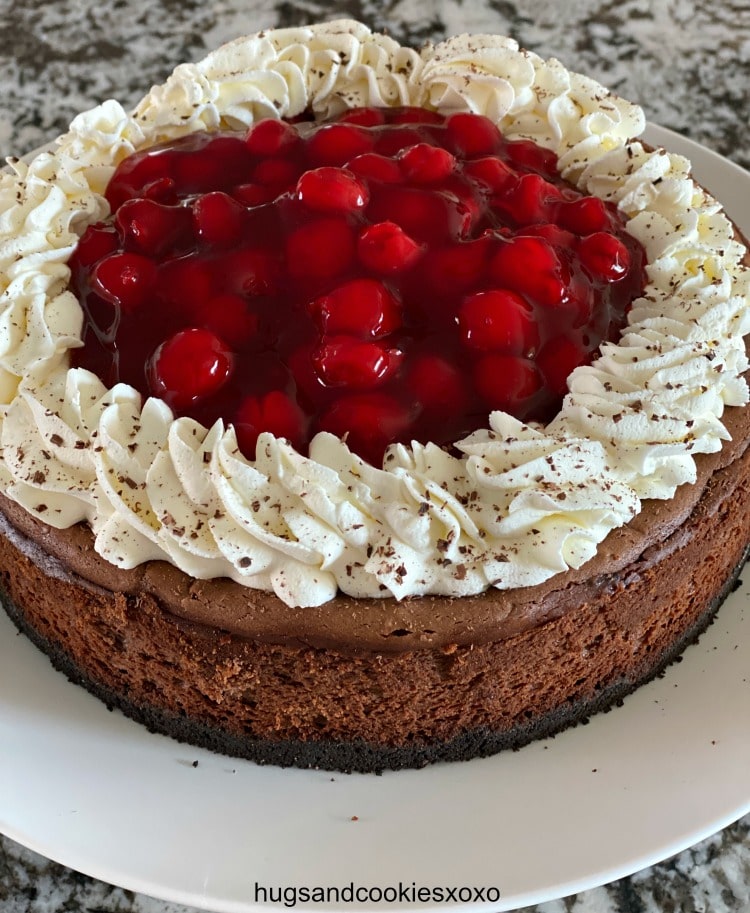 black forest cheesecake chocolate crust