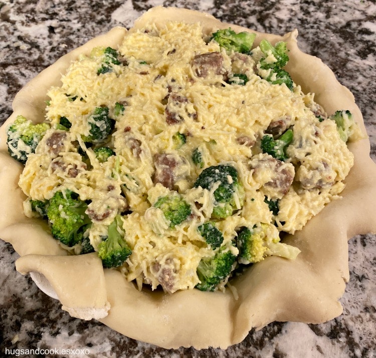 Broccoli Sausage Cheese Pie