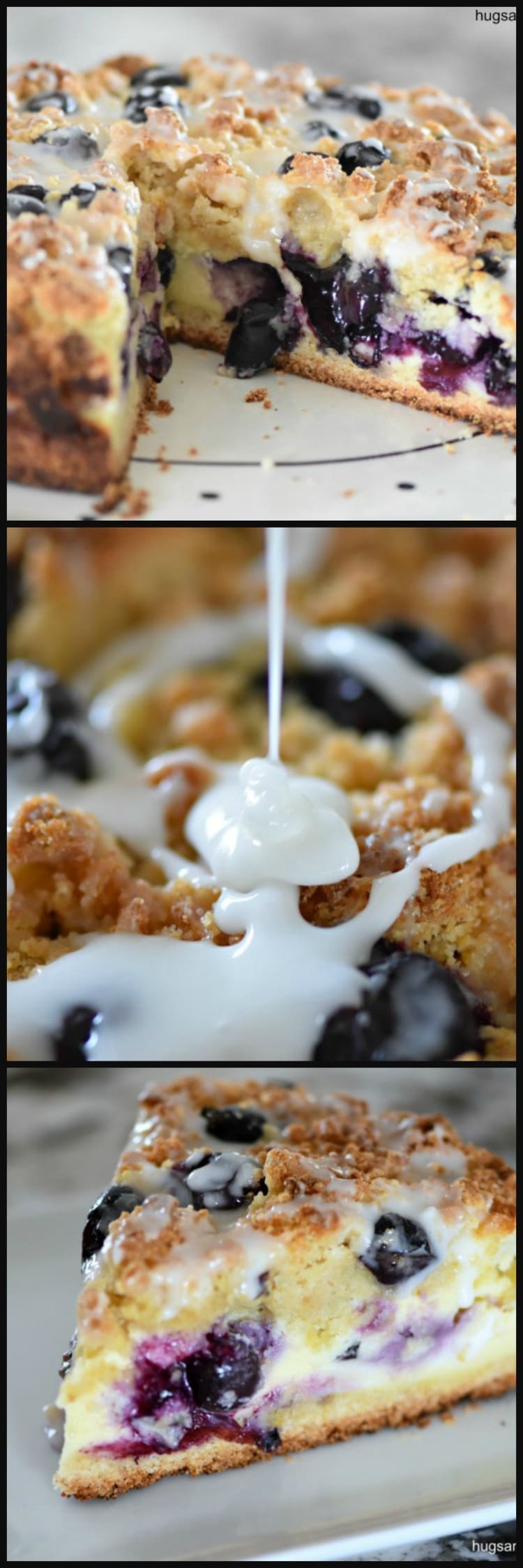 Blueberry Cream Cheese Crumb Cake