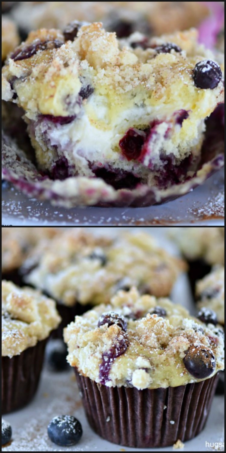 Blueberry Cream Cheese Muffins