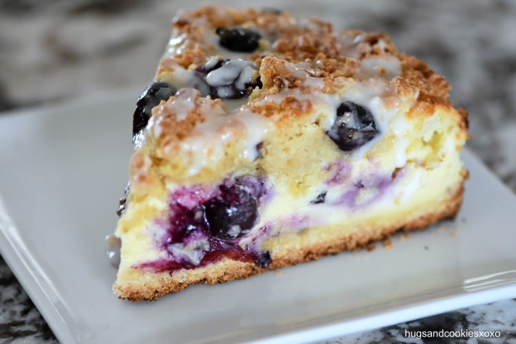 julies cream cheese and blueberry crumb cake