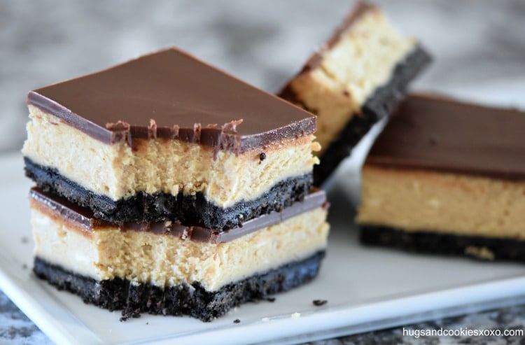 Chocolate Peanut Butter Cheesecake Bars