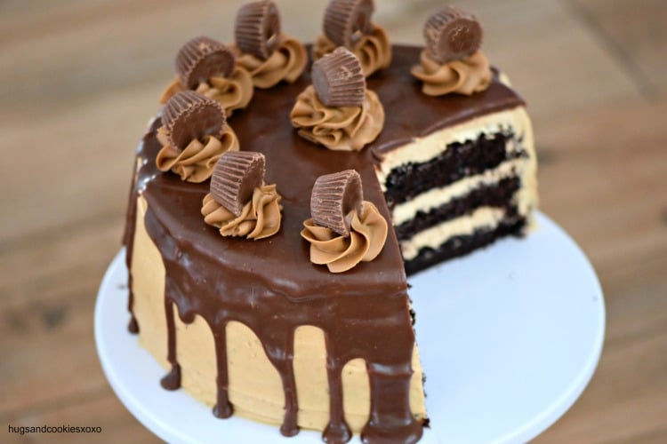 Chocolate Peanut Butter Drip Cake