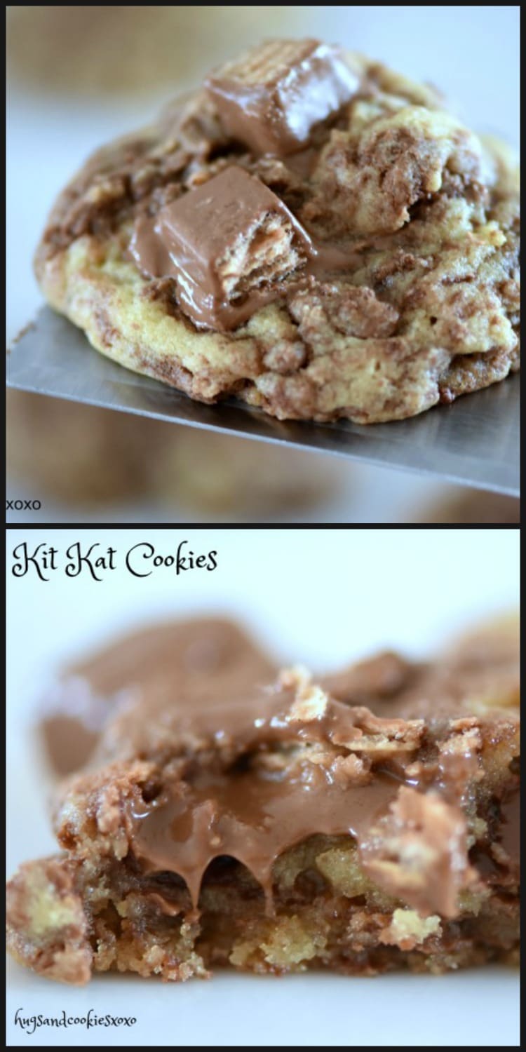 Kit Kat Cookies • Sarahs Bake Studio