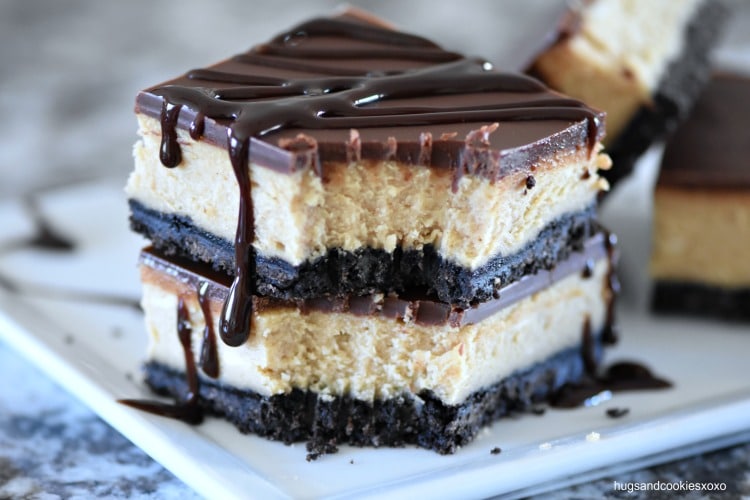 Chocolate Peanut Butter Cheesecake Bars