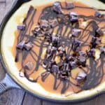 Rolo Skillet Cheesecake