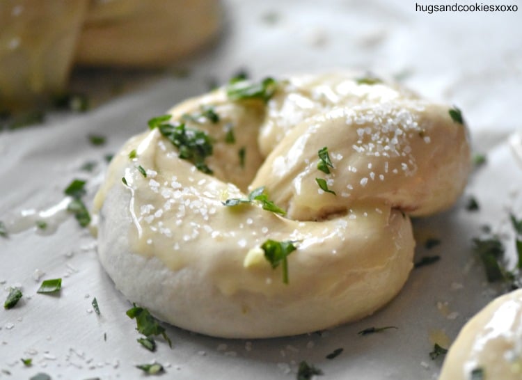 Spinach Artichoke Stuffed Pretzels