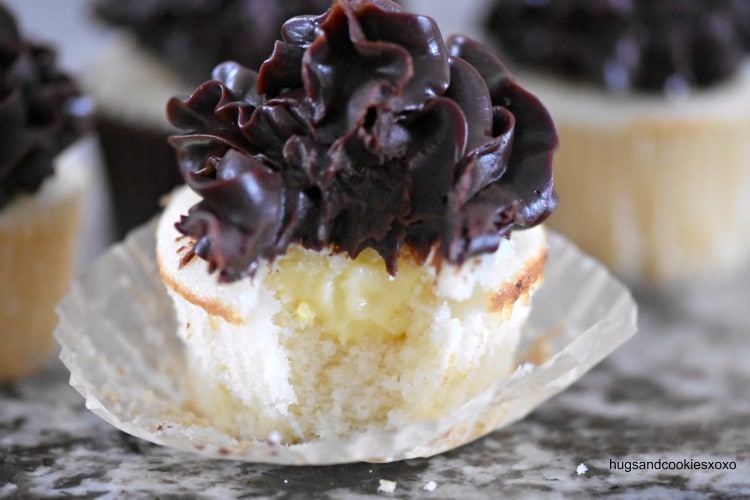 Boston Cream Pie Cupcakes