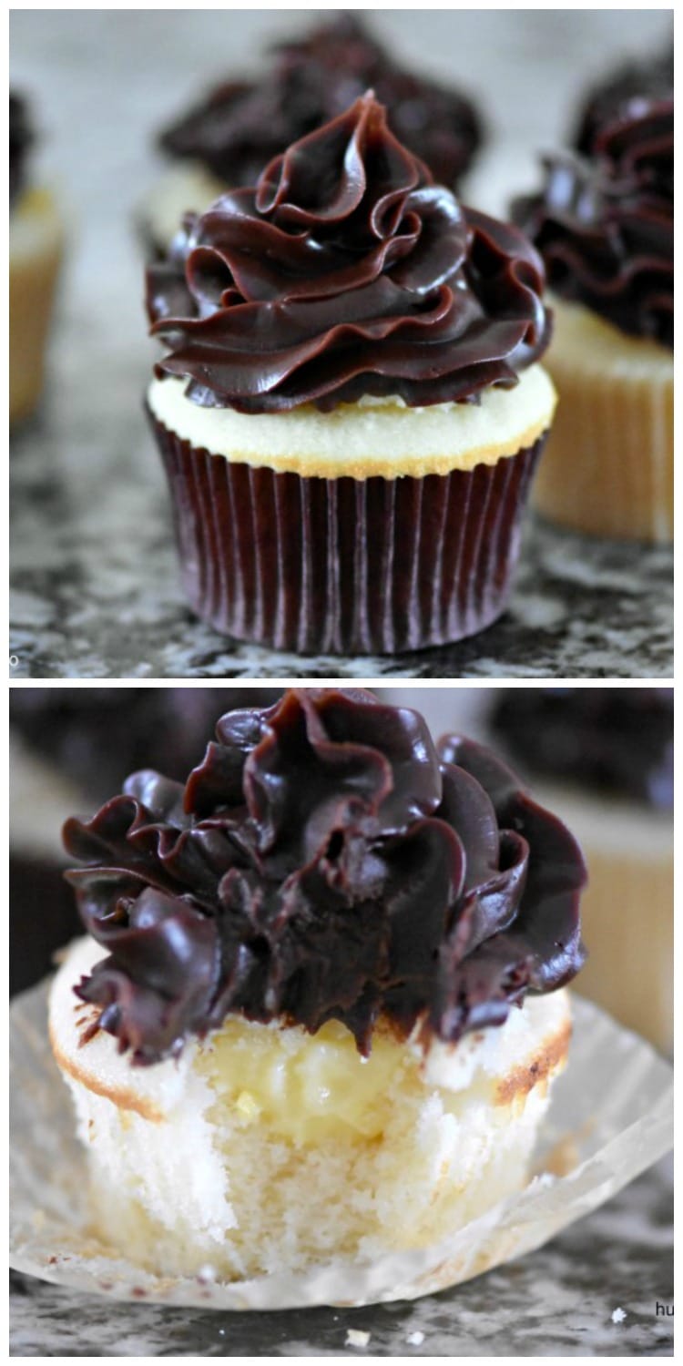 Boston Cream Pie Cupcakes