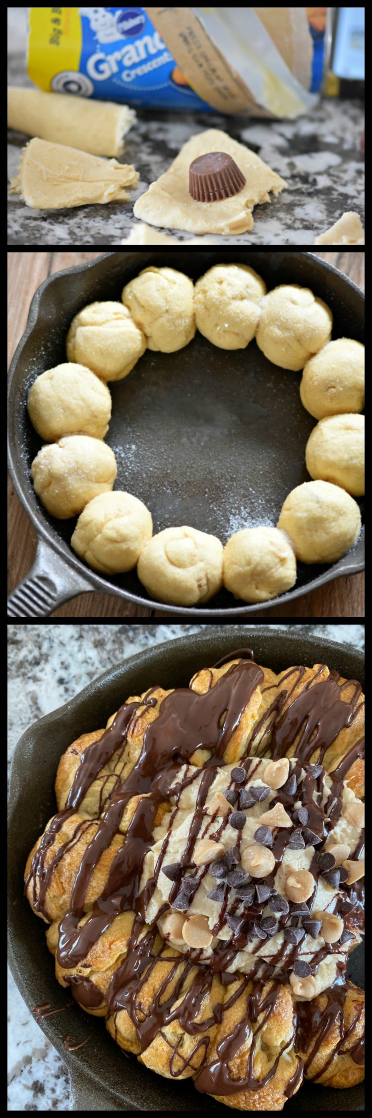 Peanut Butter Cup Skillet Dip