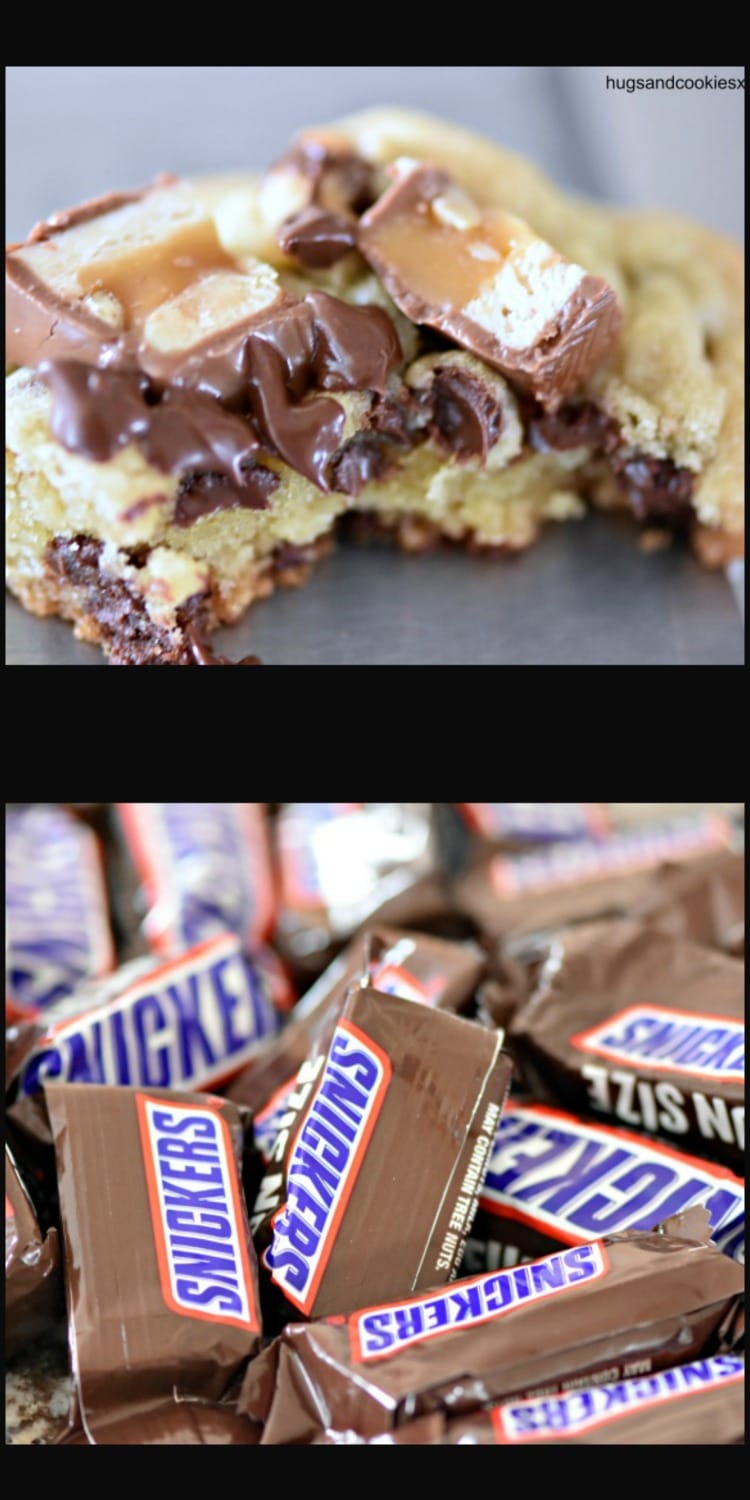 Snickers Chocolate Chip Cookies