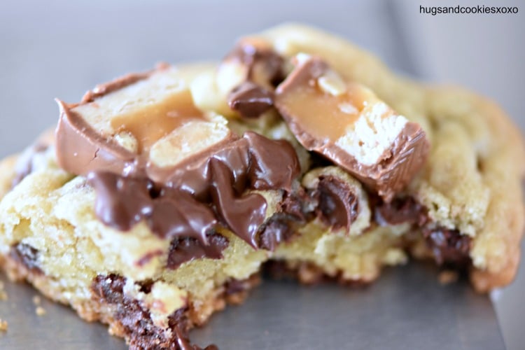 Snickers Chocolate Chip Cookies