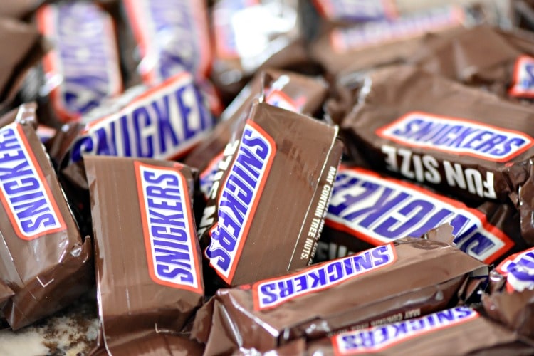 mini snickers bar