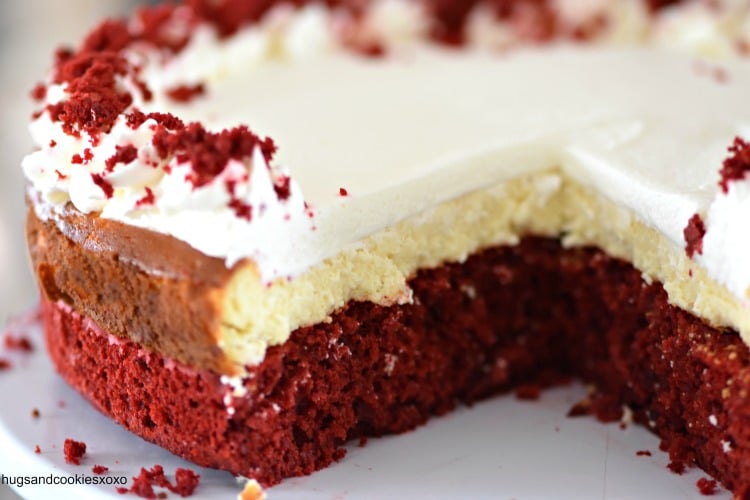 Red Velvet Layered Cheesecake