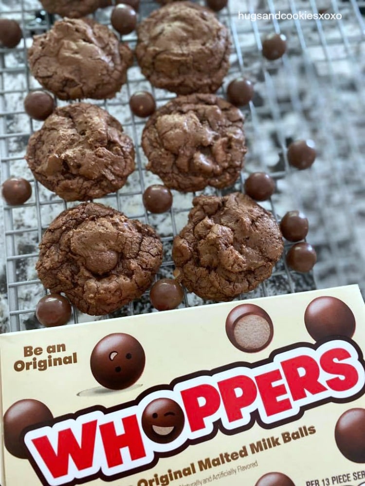 Chocolate Malt Whopper Drops Cookies - Taste and Tell