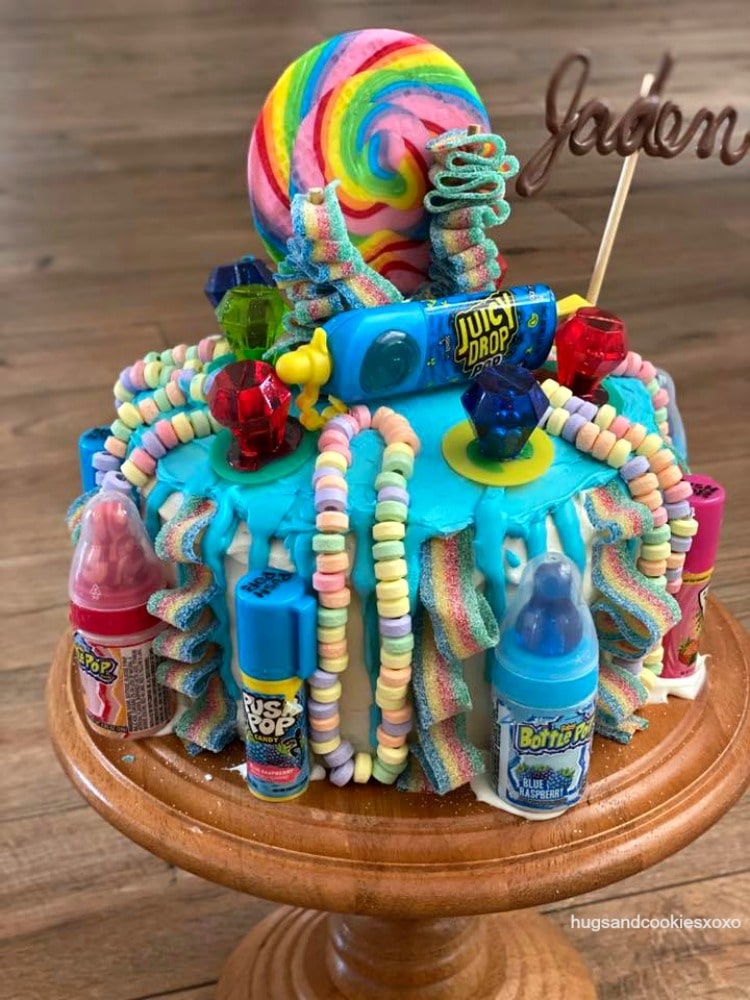 Bomb Pop Cotton Candy Cake | Hapa Bakery