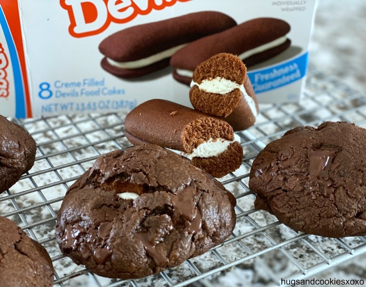 Devil Dog Stuffed Cookies