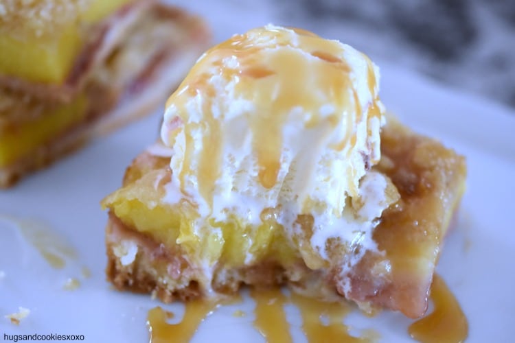 peach pie bars and crust