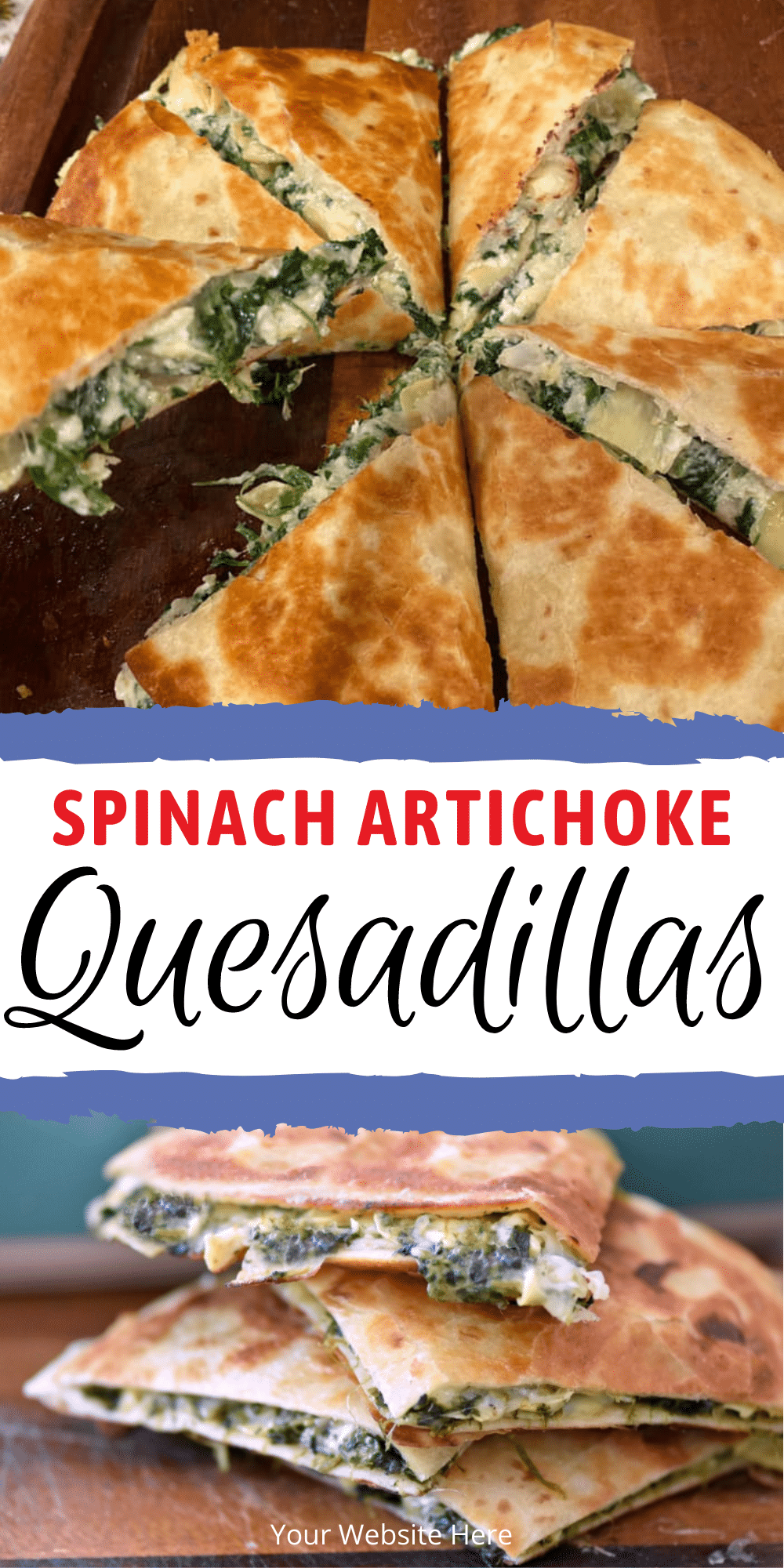 Spinach Artichoke Quesadilla