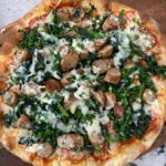 Broccoli Rabe and Sausage Thin Crust Pizza