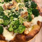 Chicken Cutlet and Broccoli Pizza