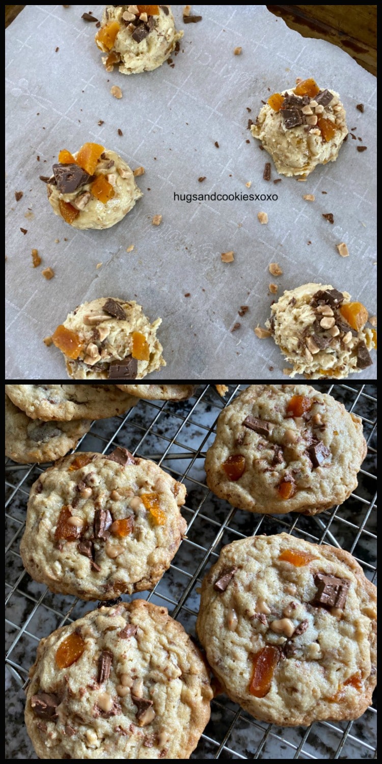 apricot toffee cookies