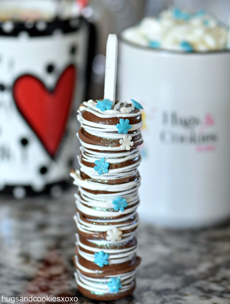 Hot Chocolate Bombs With Edible Sticks