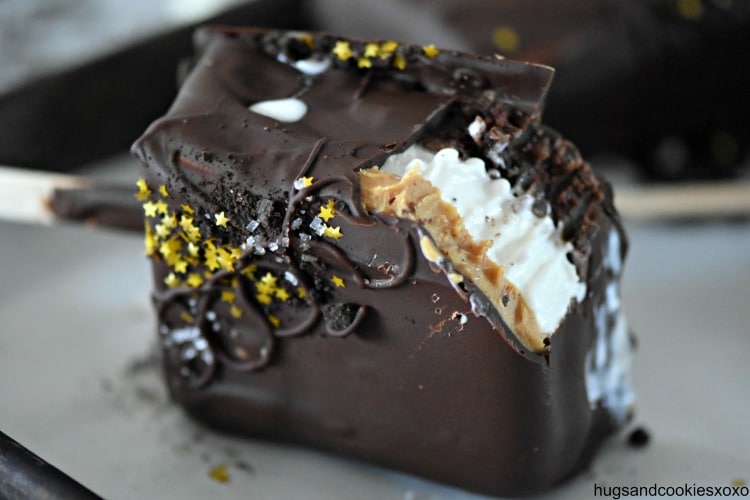 Peanut Butter Brownie Ice Cream Bars