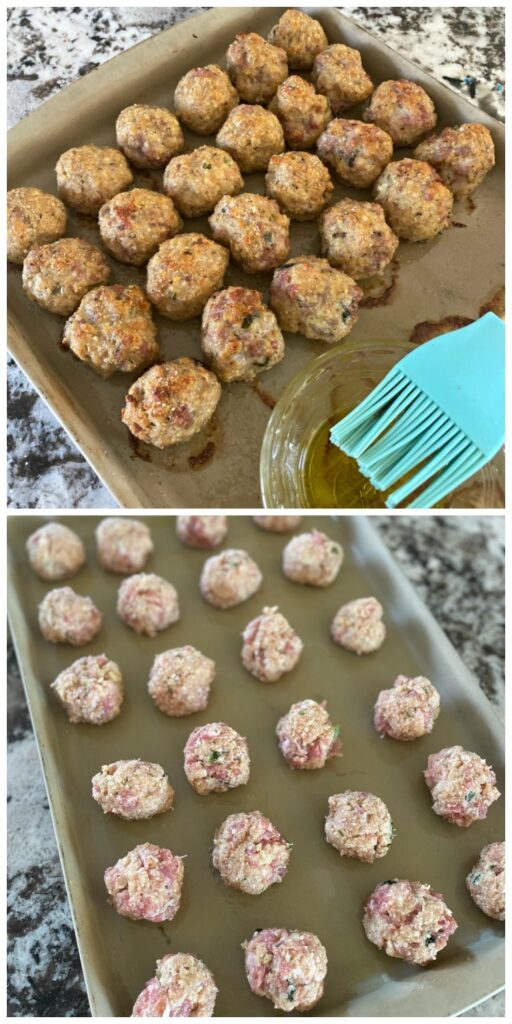 Oven Baked Chicken Meatballs