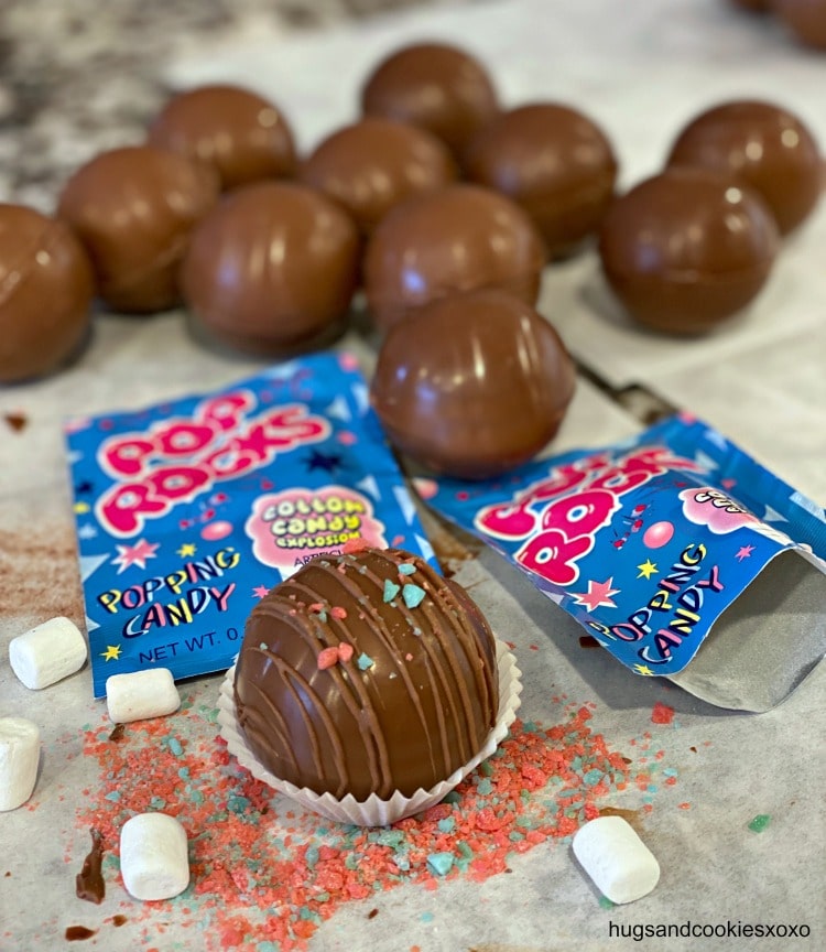 New Year's Eve Hot Chocolate Bombs