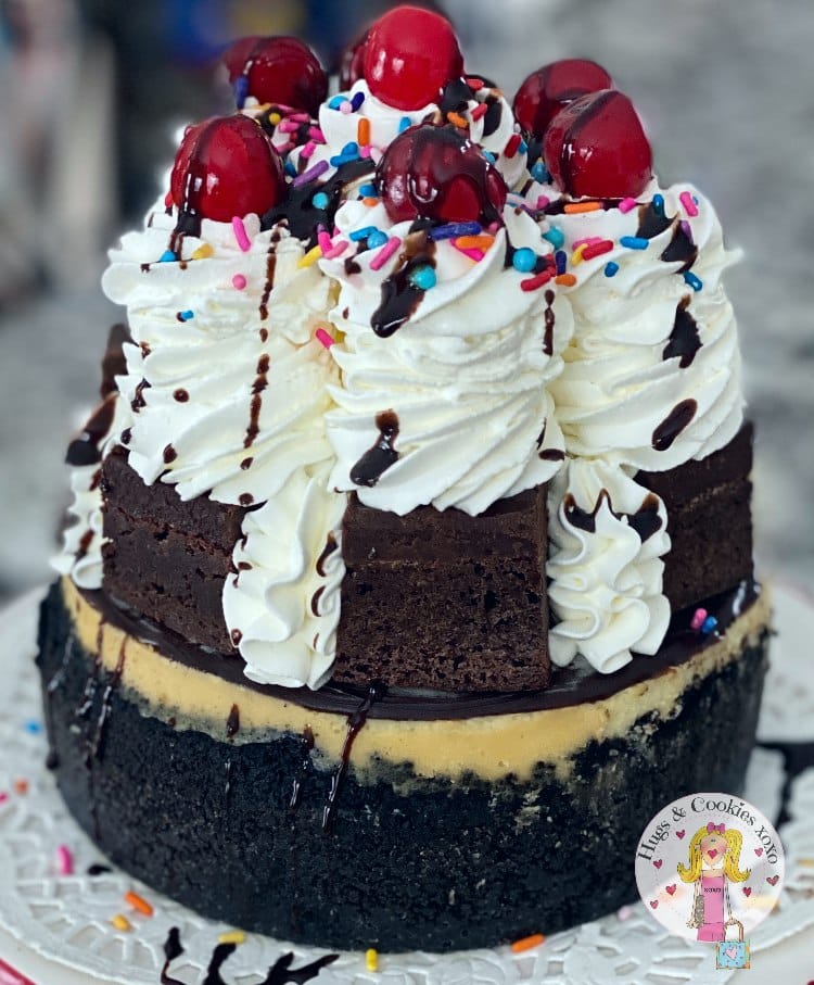 Mini Brownie Sundae Cheesecake