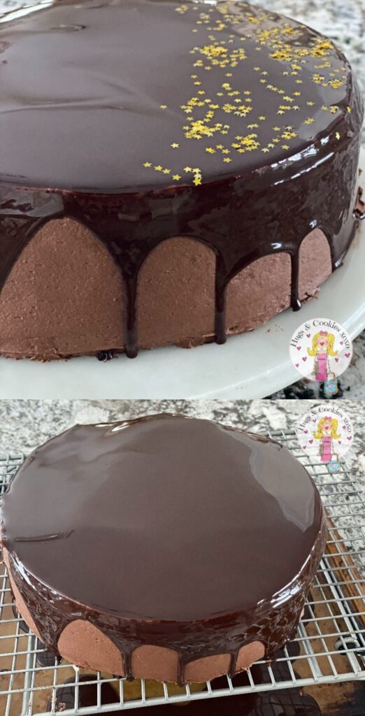 Mirror Glazed Chocolate Layer Cake