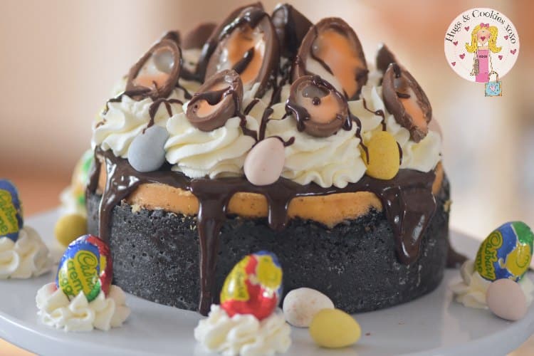 Cadbury Egg Easter Cheesecake