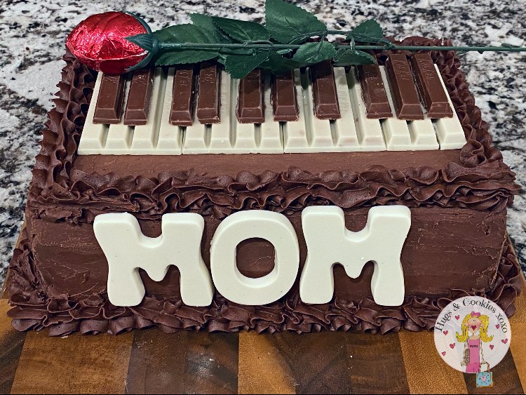 Mother's Day Piano Cake