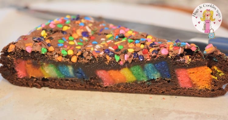 Rainbow Cake Pop Brownies