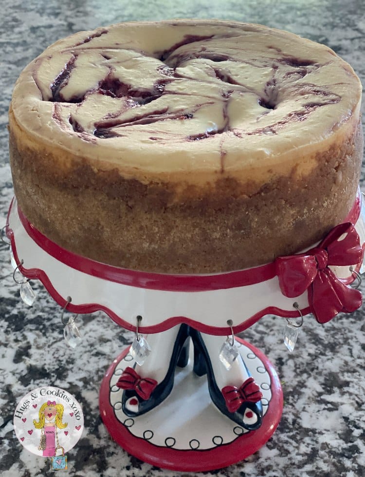 Raspberry Swirl Cheesecake