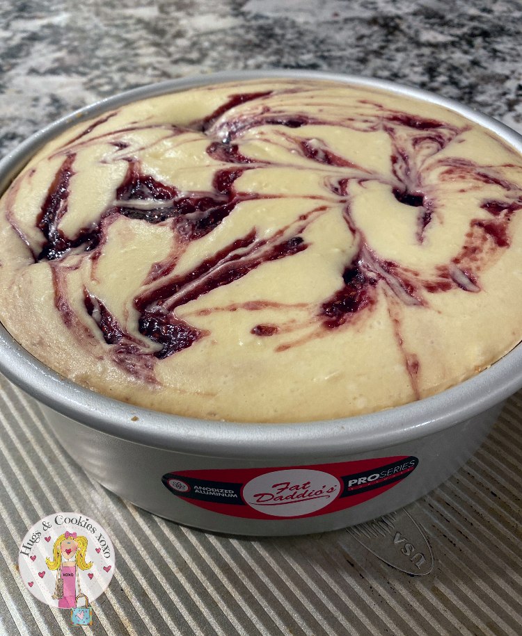 Raspberry Swirl Cheesecake