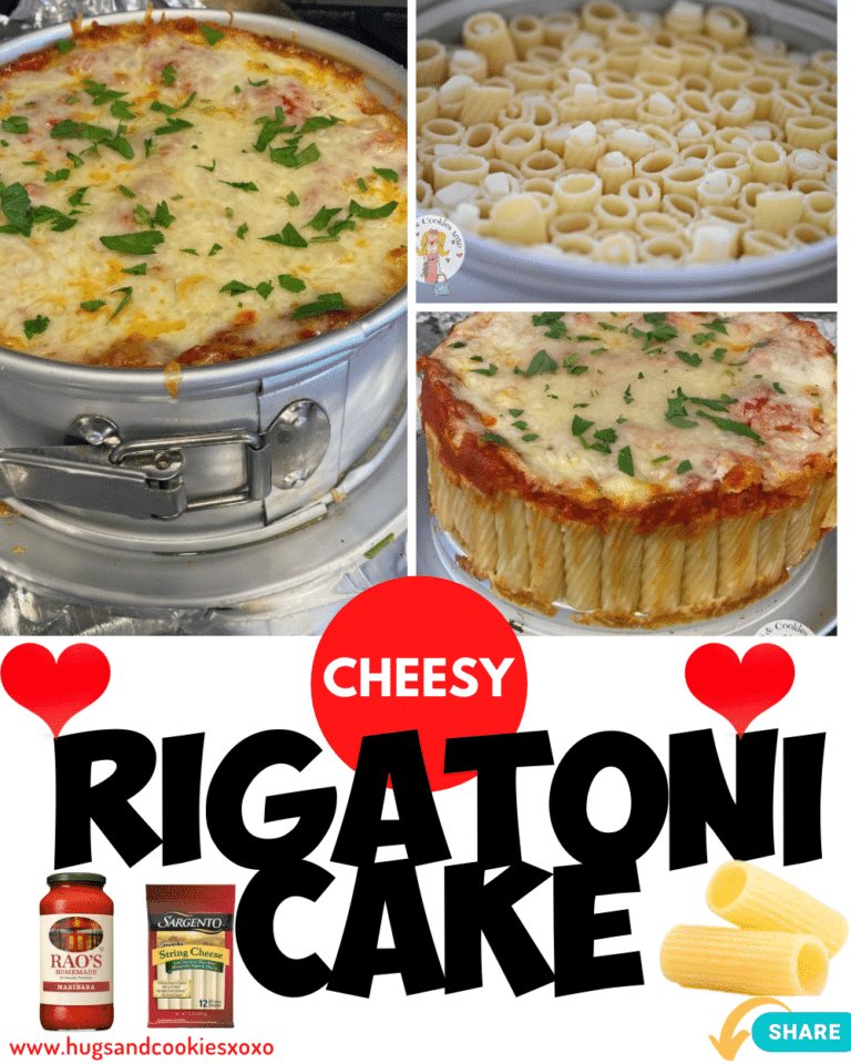 Cheesy Rigatoni Cake