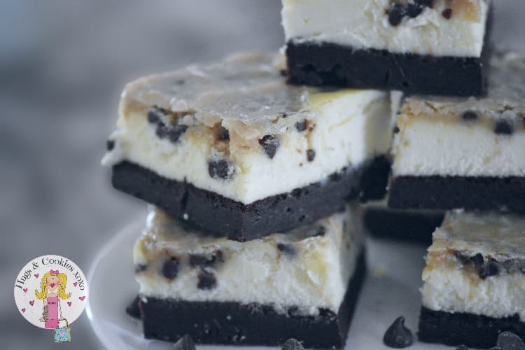 Brownie Cheesecake Bars with Cookie Dough