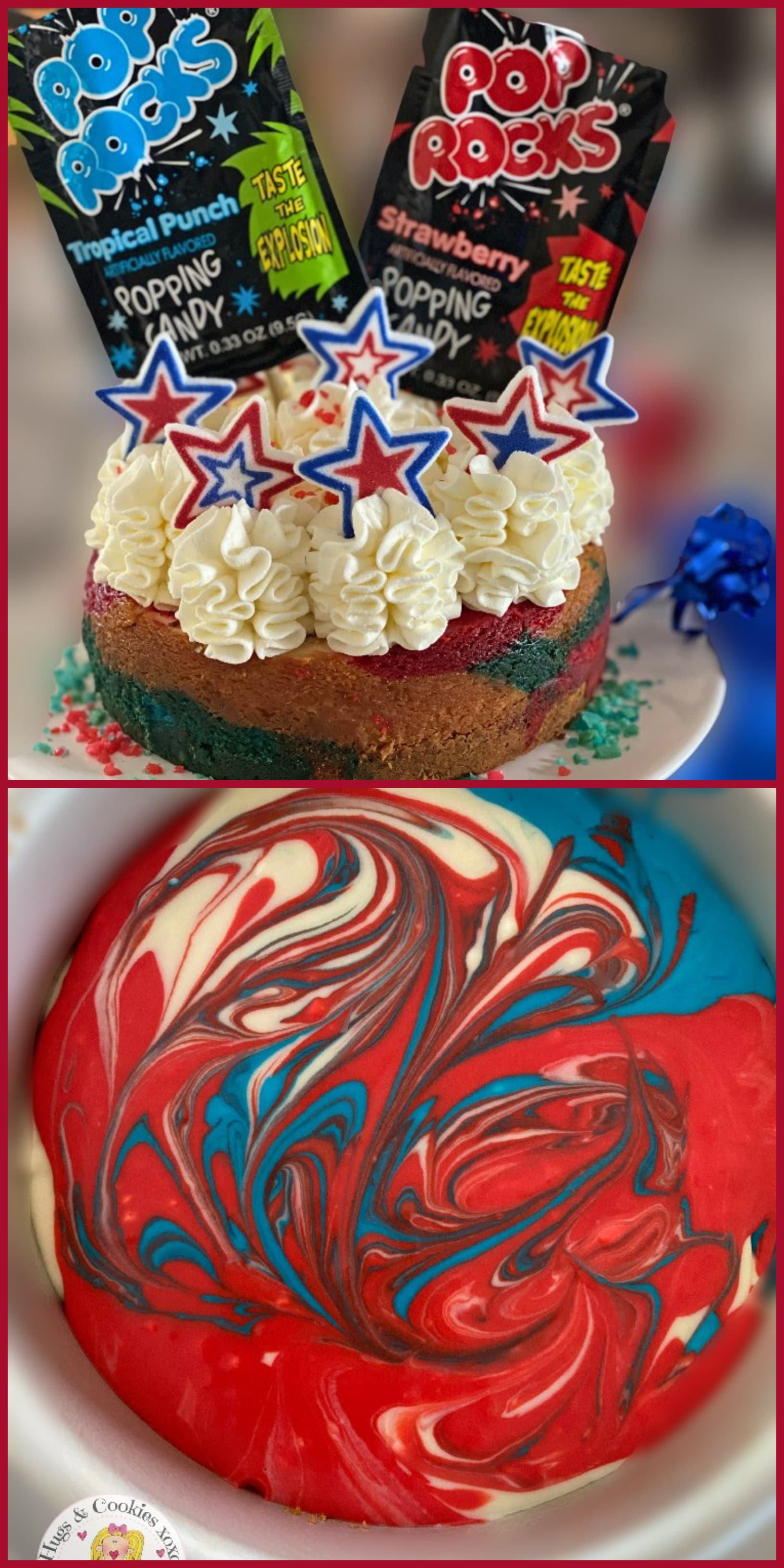 Pop Rock Tie Dye Cheesecake