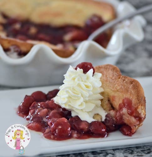 hot cherry cobbler