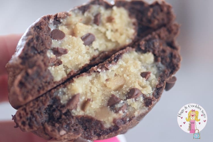 Chocolate Cookies Stuffed With Cookie Dough