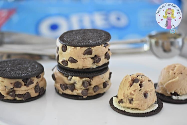 Cookie Dough Oreo Sandwiches