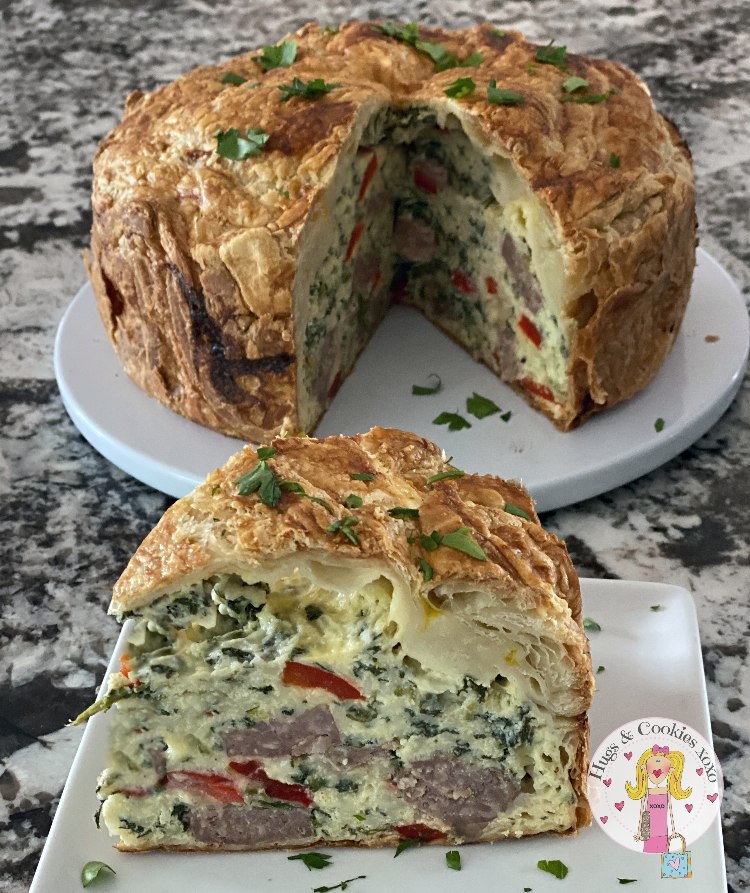 Sausage and Spinach Quiche