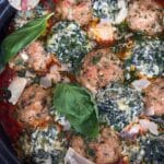Meatballs with Spinach Ricotta Cheese